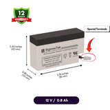 Zeus PC0.8-12 High Performance Replacement Battery