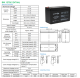 Bright Way Group BW1270-F2 Compatible Replacement Battery