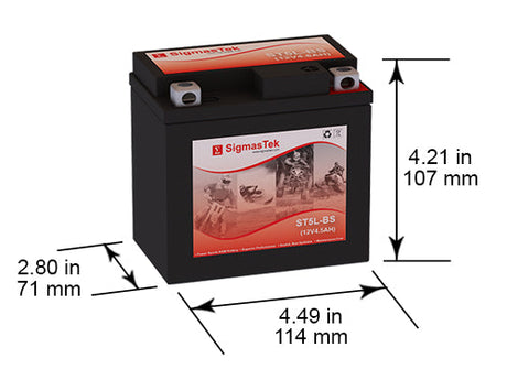 ST5L-BS for Yamaha WR250F WR250FW (2007) High Performance Replacement Battery