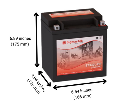 STX30L-BS High Performance Replacement Battery for Polaris 800 Ranger (2012-2014)