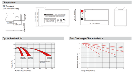 Power Kingdom PS10-12S High Performance Replacement Battery