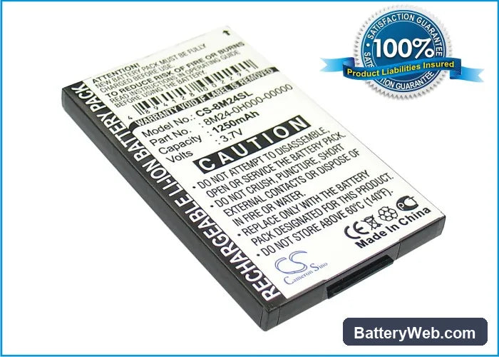Sendo X Replacement Battery, 3.7V, 1250mAh, Li-ion 1