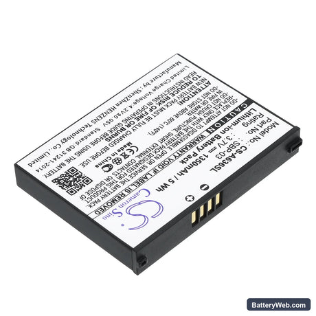 Asus Mypal A630 Replacement Battery, 3.7V, 1350mAh, Li-ion 2