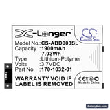 Amazon Kindle 3 Replacement Battery, 3.7V, 1900mAh, Li-Polymer 5