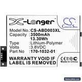 Amazon Kindle 3 Replacement Battery, 3.8V, 3500mAh, Li-Polymer 5