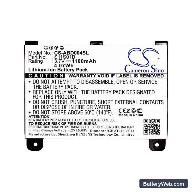 Amazon S11S01A Replacement Battery, 3.7V, 1100mAh, Li-ion 5