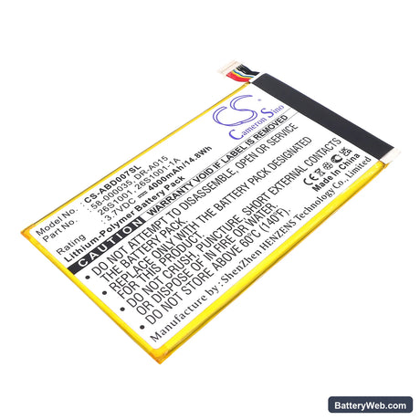 Amazon Kindle Fire HD Replacement Battery, 3.7V, 4000mAh, Li-Polymer 1