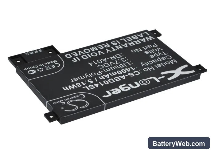 Amazon Kindle touch Replacement Battery, 3.7V, 1400mAh, Li-Polymer 2