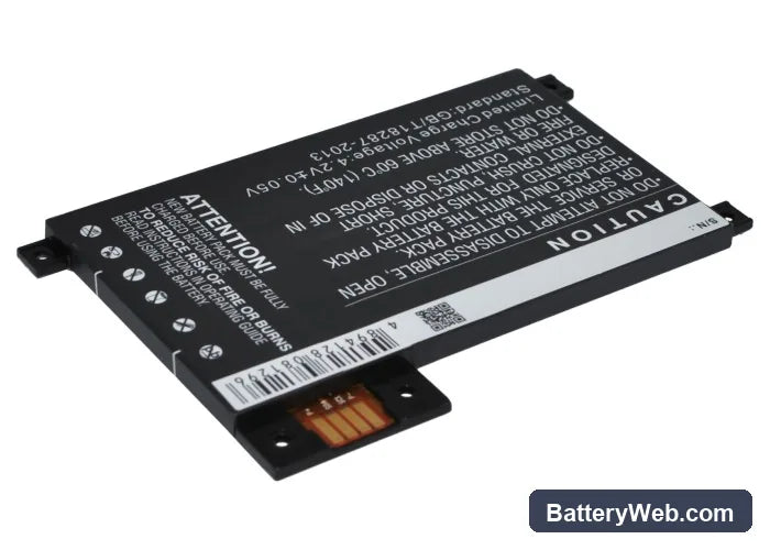 Amazon Kindle touch Replacement Battery, 3.7V, 1400mAh, Li-Polymer 3