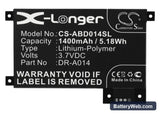 Amazon Kindle touch Replacement Battery, 3.7V, 1400mAh, Li-Polymer 5