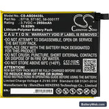 Amazon Kindle Fire 7" Replacement Battery, 3.7V, 2950mAh, Li-Polymer 3