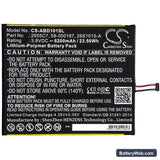 Amazon Kindle Fire HD 10.1 Replacement Battery, 3.8V, 6200mAh, Li-Polymer 3