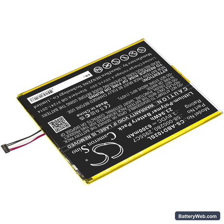 Amazon Kindle Fire HD 10.1 9th Replacement Battery, 3.8V, 6300mAh, Li-Polymer 2