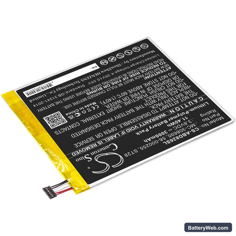 Amazon Kindle Fire M8S26G Replacement Battery, 3.8V, 3000mAh, Li-Polymer 2