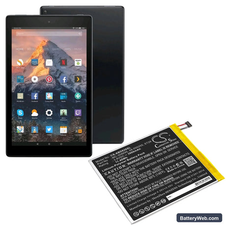 Amazon Kindle Fire M8S26G Replacement Battery, 3.8V, 3000mAh, Li-Polymer 5