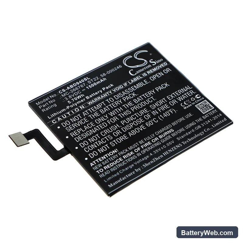 Amazon Kindle Paperwhite 4 2018 Replacement Battery, 3.8V, 1500mAh, Li-Polymer 1