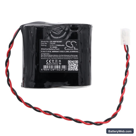 Abus FUSG50000 Replacement Battery, 3V, 17000mAh, Alkaline 3