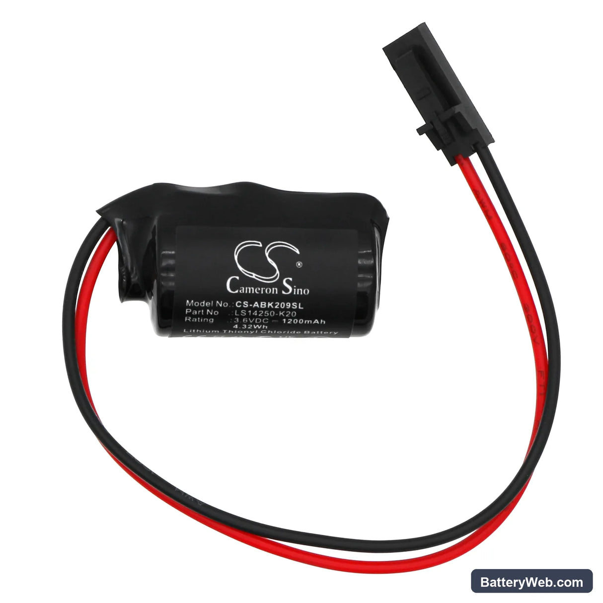 Allen Bradley Kinetix 2000 Replacement Battery, 3.6V, 1200mAh, Li-SOCl2 3
