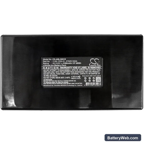 Alpina AR 1 500 Replacement Battery, 25.2V, 2300mAh, Li-ion 5