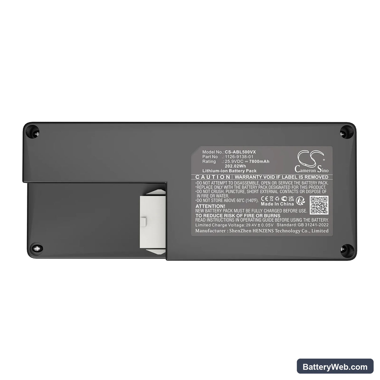 Ambrogio 4.0 Basic 4WD Premium Replacement Battery, 25.9V, 7800mAh, Li-ion 5