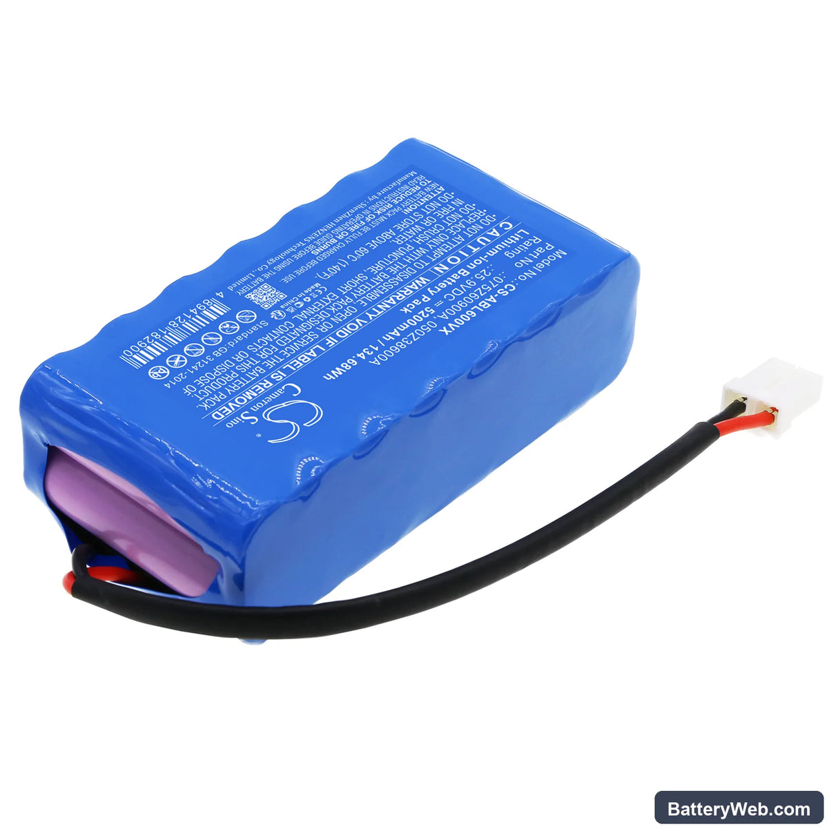 Wiper i130S Replacement Battery, 25.9V, 5200mAh, Li-ion 2