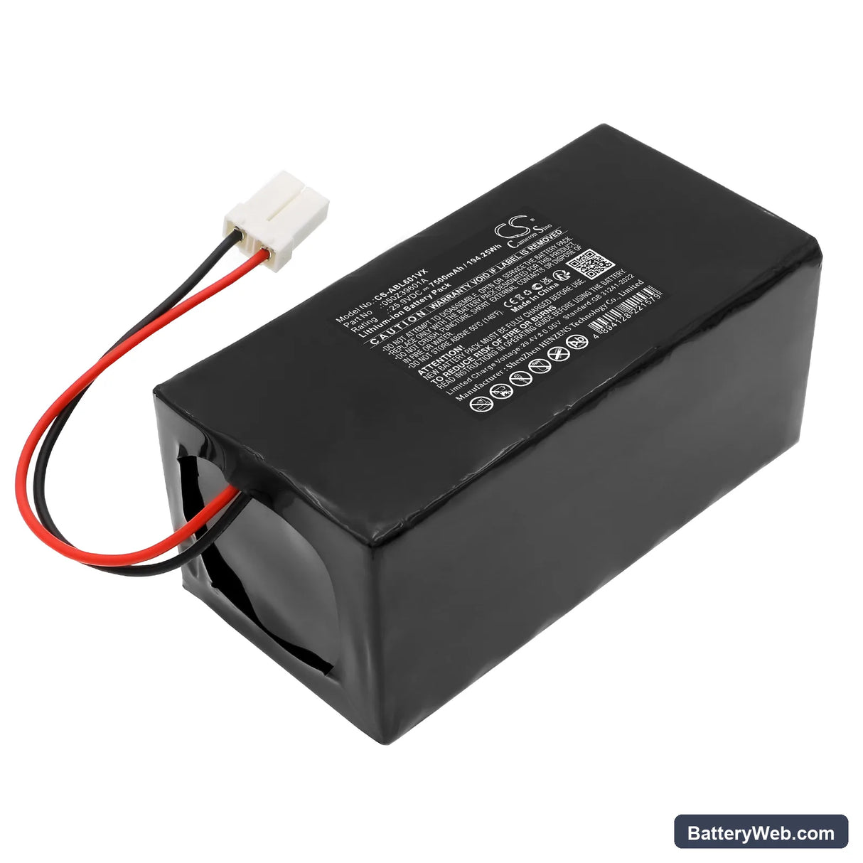 Ambrogio AM060L0V9Z Replacement Battery, 25.9V, 7500mAh, Li-ion 1