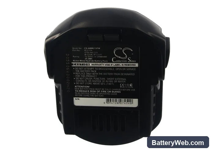 Wurth SD 12 Replacement Battery, 12V, 2100mAh, Ni-MH 5