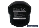 AEG BS 12 G Replacement Battery, 12V, 3300mAh, Ni-MH 5