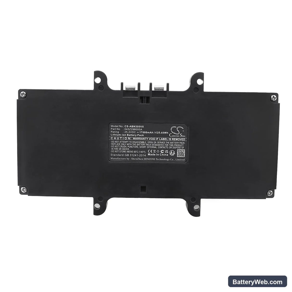 Ambrogio Nemh2o Replacement Battery, 25.2V, 17000mAh, Li-ion 5