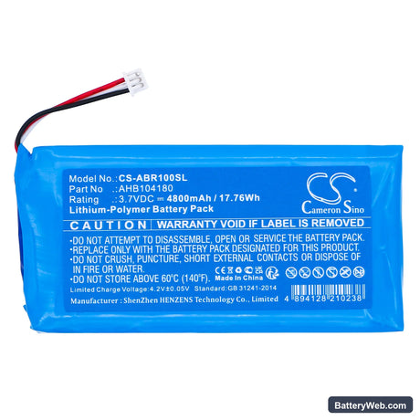 Anbernic RG Cube Video Replacement Battery, 3.7V, 4800mAh, Li-Polymer 3
