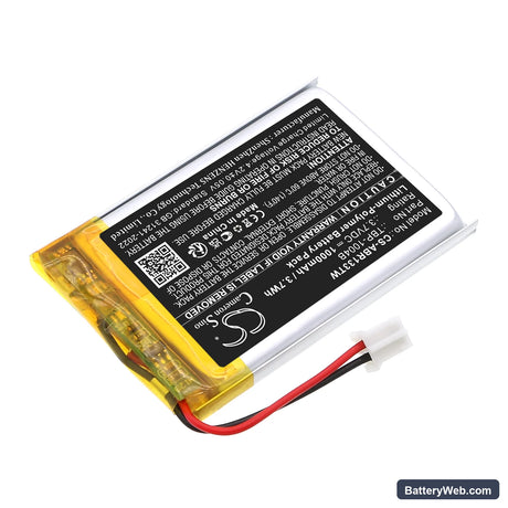 Albrecht Bambini Replacement Battery, 3.7V, 1000mAh, Li-Polymer 2