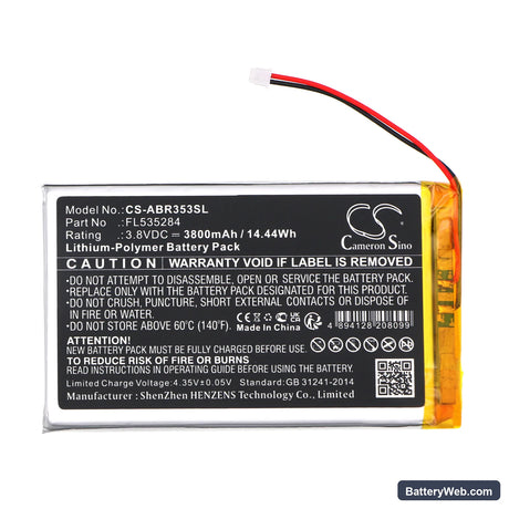 Anbernic RG353P Retro Replacement Battery, 3.8V, 3800mAh, Li-Polymer 3