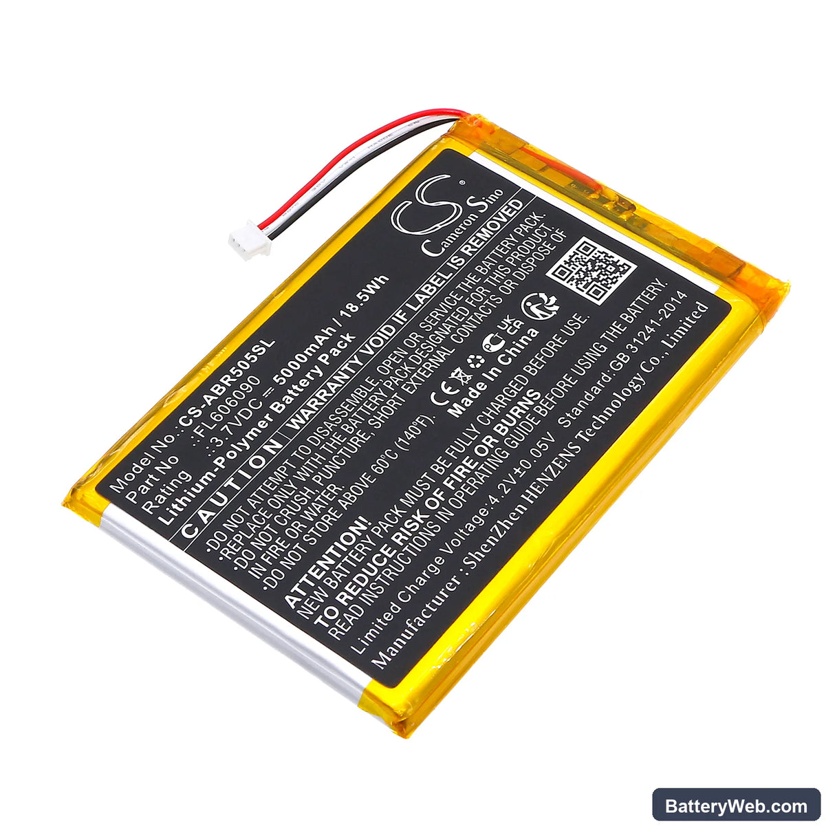Anbernic RG505 Replacement Battery, 3.7V, 5000mAh, Li-Polymer 1