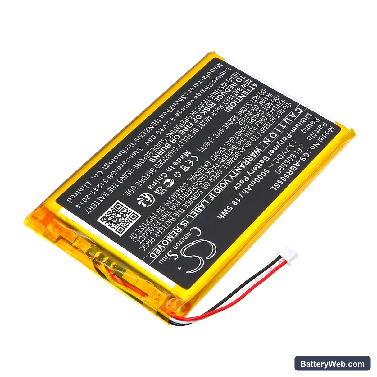 Anbernic RG505 Replacement Battery, 3.7V, 5000mAh, Li-Polymer 2