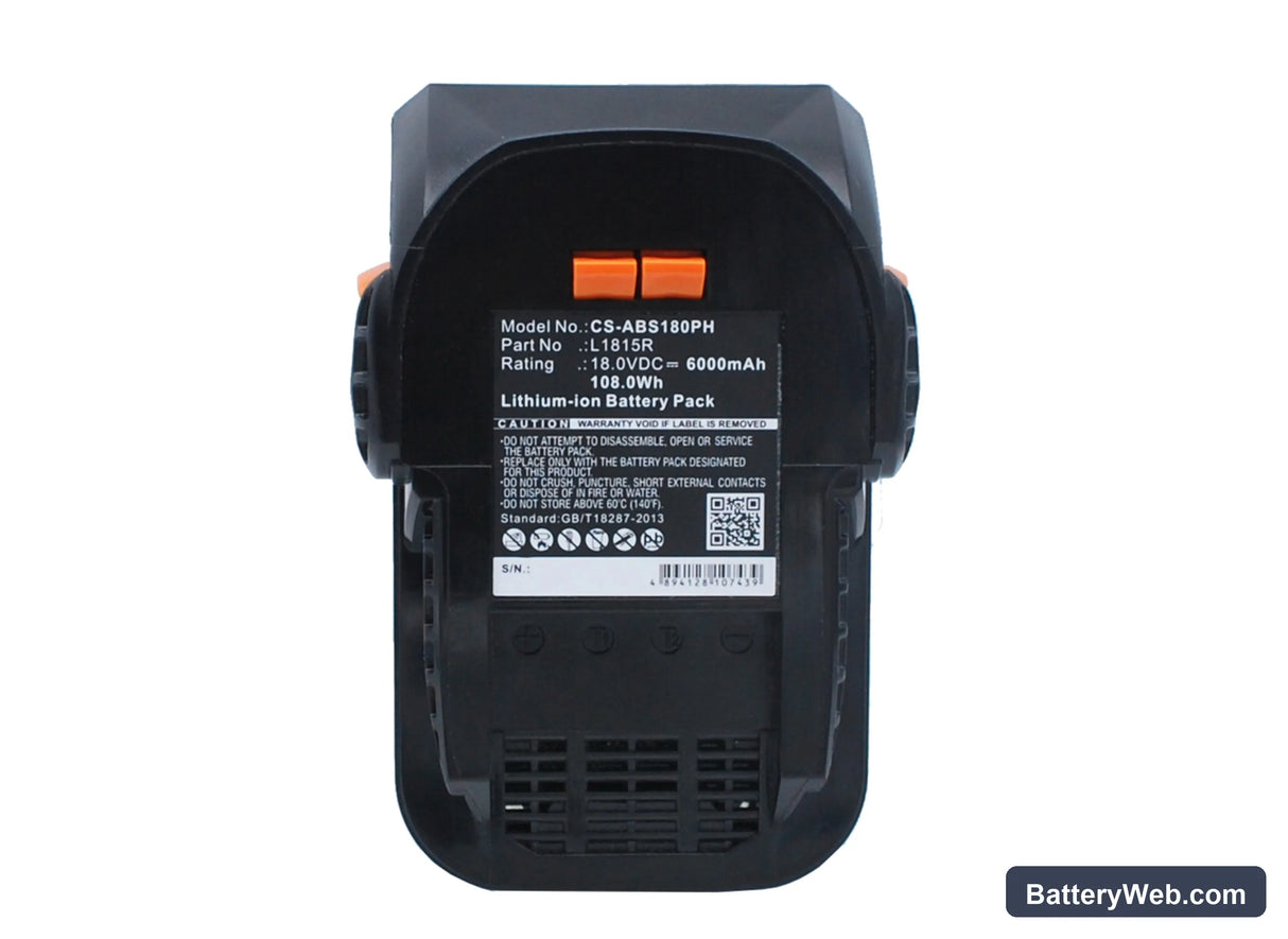 AEG BS 18C Replacement Battery, 18V, 6000mAh, Li-ion 5