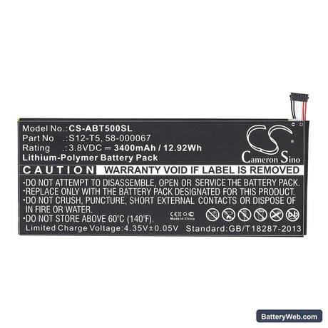 Amazon Replacement Battery, 3.8V, 3400mAh, Li-Polymer 3