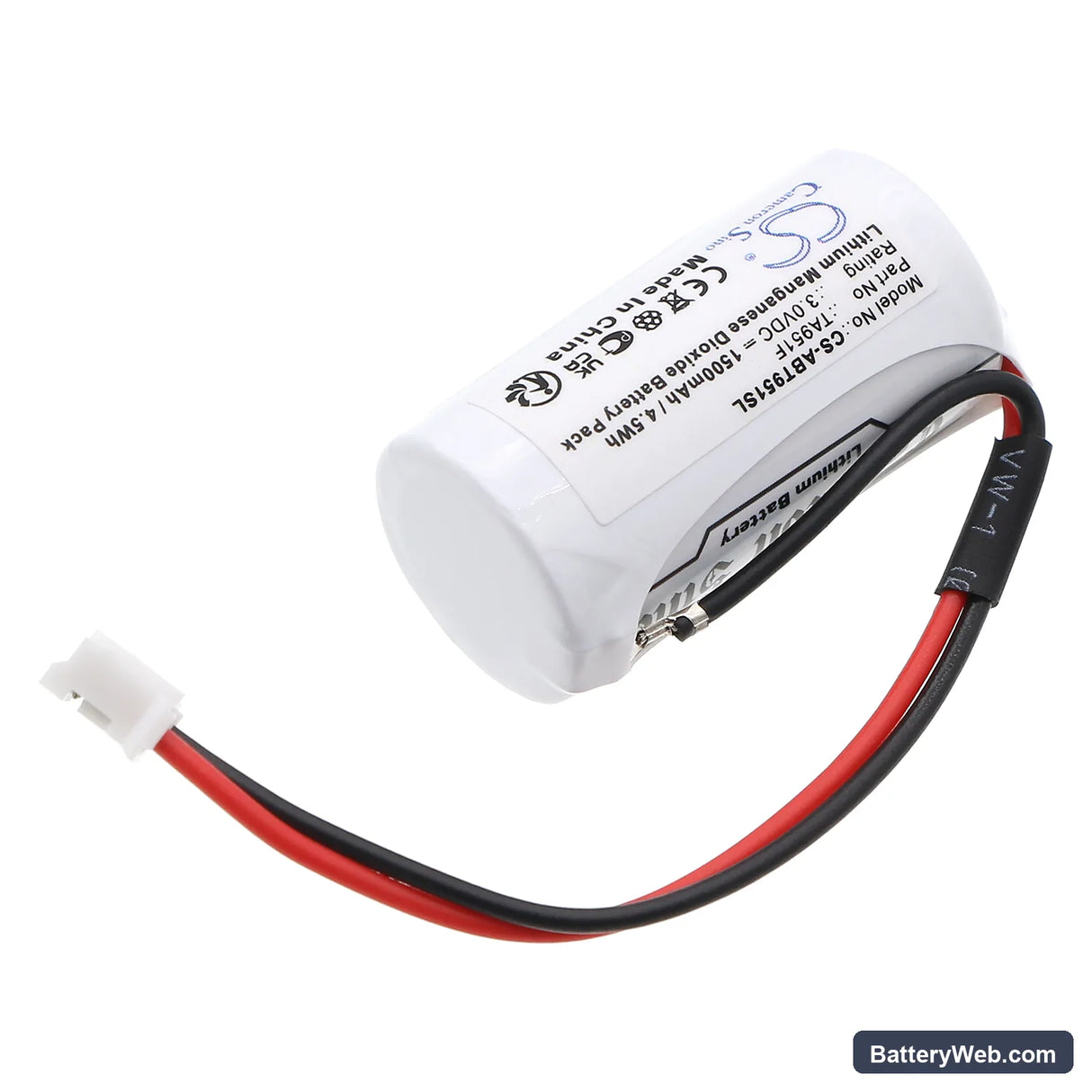 ABB 3BDH001030R0001 Replacement Battery, 3V, 1500mAh, Li-MnO2 2