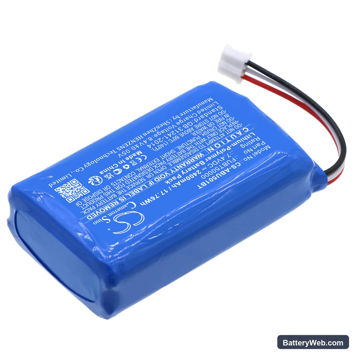 Abus Secvest Replacement Battery, 7.4V, 2400mAh, Li-Polymer 2
