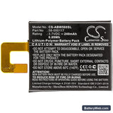 Amazon Kindle Oasis Replacement Battery, 3.7V, 240mAh, Li-Polymer 3