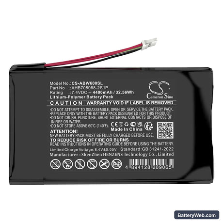 Anbernic Win600 3020E 3050E 5.94" Mini Handheld Game PC Replacement Battery, 7.4V, 4400mAh, Li-Polymer 6