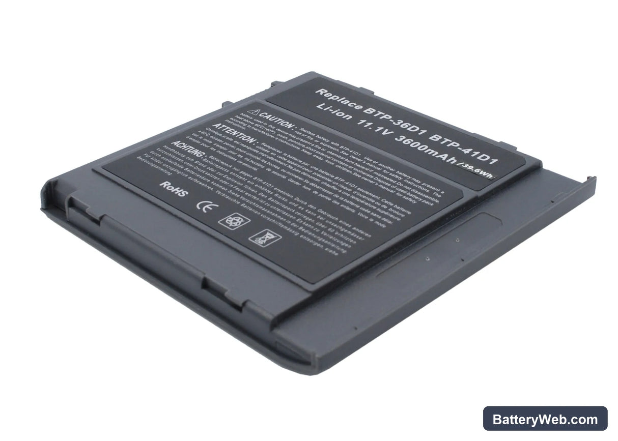 Acer TravelMate 350 Replacement Battery, 11.1V, 3600mAh, Li-ion 3
