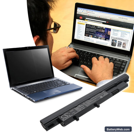 Acer Aspire Timeline 3810T Replacement Battery, 10.8V, 4400mAh, Li-ion 6