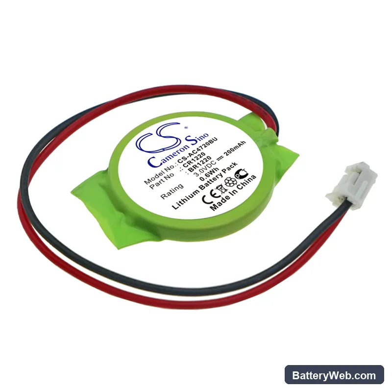 Acer Aspire 4720 Replacement Battery, 3V, 200mAh, Lithium 1