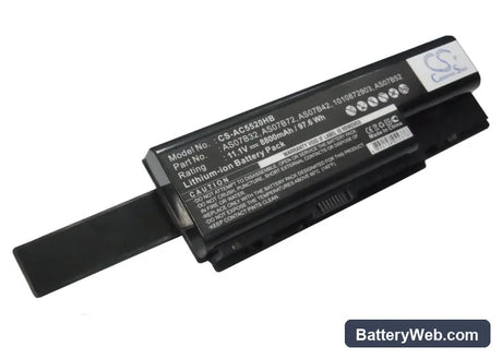 Acer Aspire 7520 Replacement Battery, 11.1V, 8800mAh, Li-ion 1