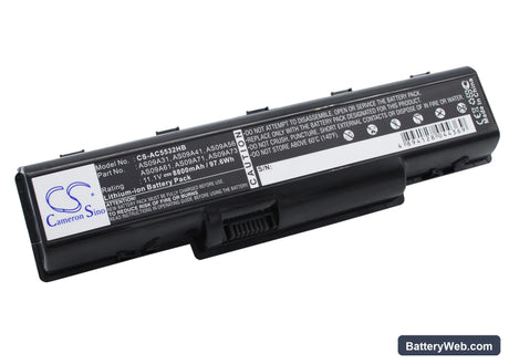 Acer Aspire 4732 Replacement Battery, 11.1V, 8800mAh, Li-ion 2