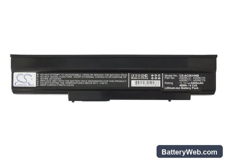 Gateway NV4001 Replacement Battery, 11.1V, 4400mAh, Li-ion 3