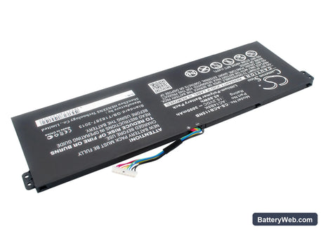 Gateway NE511 Replacement Battery, 15.2V, 3000mAh, Li-Polymer 3
