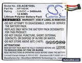 Acer Iconia One 7 B1-750 Replacement Battery, 3.8V, 3400mAh, Li-Polymer 5