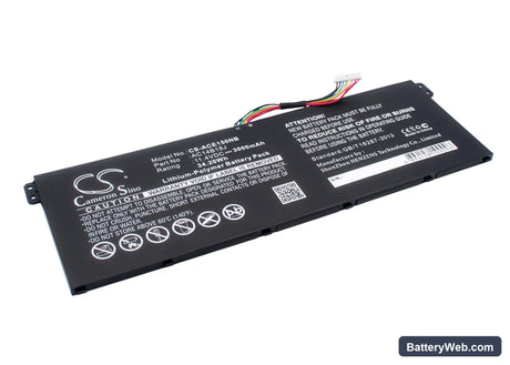 Gateway NE513 Replacement Battery, 11.4V, 3000mAh, Li-Polymer 2