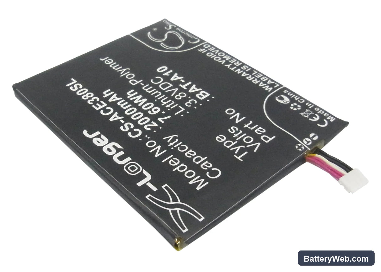 Acer Liquid E3 Replacement Battery, 3.8V, 2000mAh, Li-Polymer 2